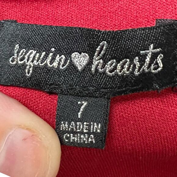 Off-Shoulder Satin Dress with Ruffle Detail in Burgundy, Size 7 - Picture 5 of 9